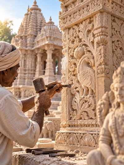 Traditional Stone Carving Craftsmanship